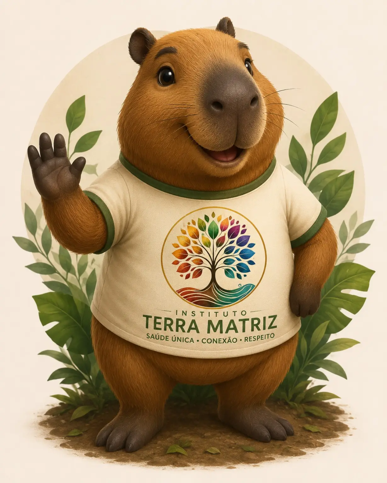 Mati, a Capivara, personagem da Turminha TEMA