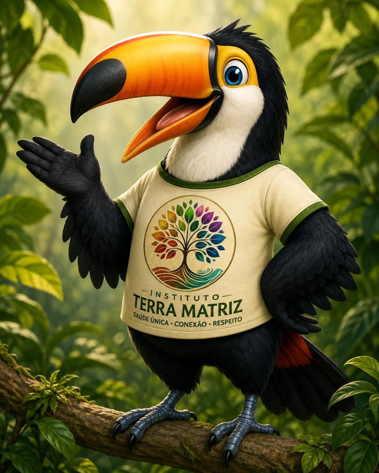 Tuca, o Tucano, personagem da Turminha TEMA